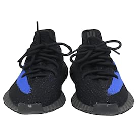Yeezy-Adidas x Yeezy Boost 350 V2 Sneakers in Dazzling Blue Cotton-Black