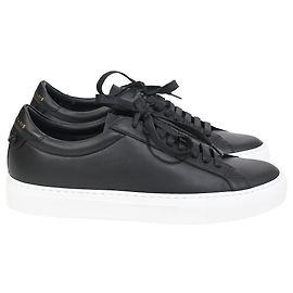 Sneakers basse Givenchy Urban Street in pelle nera Nero