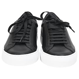 Givenchy- Givenchy Urban Street Low-Top Sneakers in Black Leather-Black