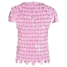 Paco Rabanne Pink Funkel Scheiben Top Pink