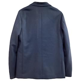 Jil Sander-Jil Sander Single-Breasted Blazer in Navy Blue Polyester-Blue,Navy blue