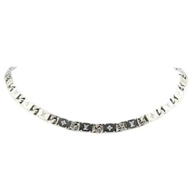 Louis Vuitton-Louis Vuitton Monogram Tied Up Necklace M00919-Silvery,Metallic