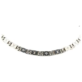 Louis Vuitton-Louis Vuitton Monogram Tied Up Necklace M00919-Silvery,Metallic