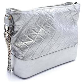 Chanel-Chanel Gabrielle Large Hobo Shoulder Bag A93824-Silvery,Metallic