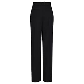 Paco Rabanne-Black Suits Pants in wool grain de poudre-Black