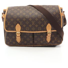 Borsa a Spalla Gibeciere GM Monogramma Louis Vuitton M42249 Marrone