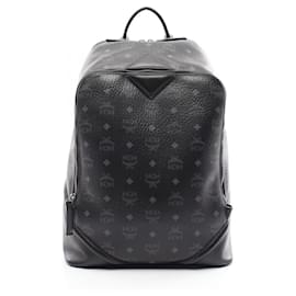 MCM-MCM Duke Visetos Medium Backpack Black-Black