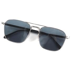 Louis Vuitton-Louis Vuitton Metal Square Sunglasses-Silvery,Metallic