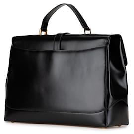 Céline-Celine Calfskin Handbag Business Bag-Black