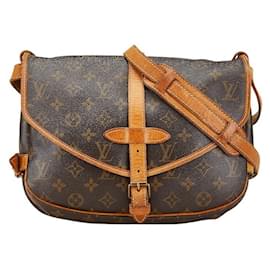 Louis Vuitton-Louis Vuitton Monogram Saumur 30 Shoulder Bag M42256-Brown