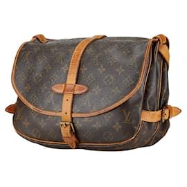 Louis Vuitton-Louis Vuitton Monogram Saumur 30 Shoulder Bag M42256-Brown