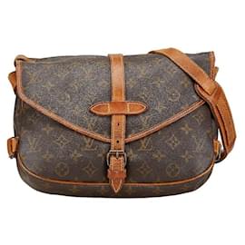 Louis Vuitton-Louis Vuitton Monogram Saumur 30 Shoulder Bag M42256-Brown