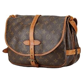 Louis Vuitton-Louis Vuitton Monogram Saumur 30 Shoulder Bag M42256-Brown