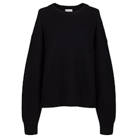 Paco Rabanne Schwarzer oversized Pullover Schwarz