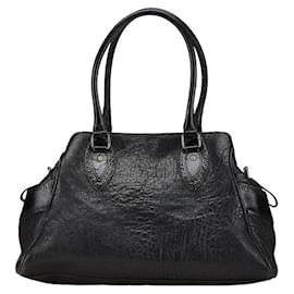 Fendi-Sac à main en cuir Fendi Etnico noir-Noir