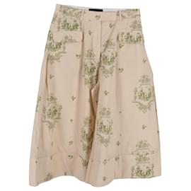Simone Rocha-Simone Rocha Wide-Leg Pants in Beige Cotton-Beige