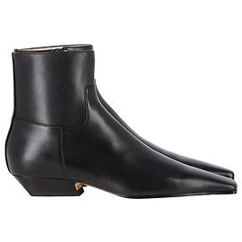 Khaite Las Botas Marfa De Cuero Negro Negro