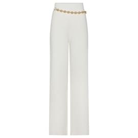 Paco Rabanne-White "eight" trousers-White,Cream