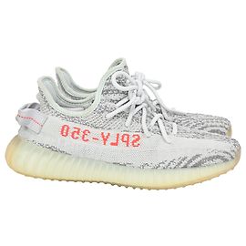Sneakers Adidas x Yeezy Boost 350 V2 in cotone Blue Tint Grigio