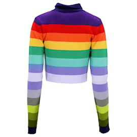 Paco Rabanne-Rainbow Stripes Wool Jumper-Multiple colors