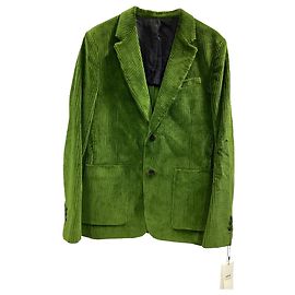 Blazer de veludo cotelê AMI em algodão verde Verde
