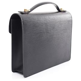 Louis Vuitton-Louis Vuitton Epi Leather Monceau Handbag M52122-Black