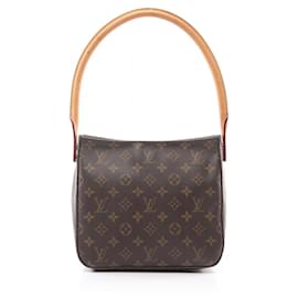 Louis Vuitton-Louis Vuitton Monogram Looping MM Shoulder Bag M51146-Brown