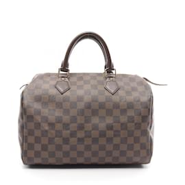 Louis Vuitton-Louis Vuitton Damier Speedy 30 Handbag N41531-Brown