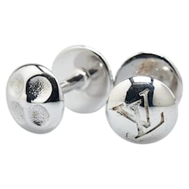 Louis Vuitton-Louis Vuitton Taiga Button Cufflinks-Green
