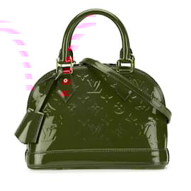 Louis Vuitton-Louis Vuitton Monogram Vernis Alma BB Handbag-Red