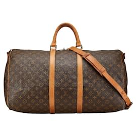 Louis Vuitton-Louis Vuitton Monogram Keepall Bandouliere 55-Brown