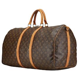 Louis Vuitton-Louis Vuitton Monogram Keepall Bandouliere 55-Brown