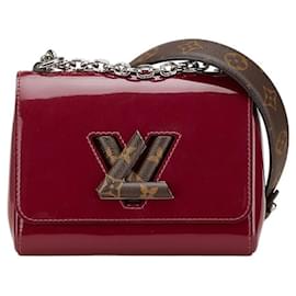 Louis Vuitton-Louis Vuitton Monogram Vernis Twist PM Chain Shoulder Bag-Brown,Purple