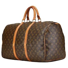 Louis Vuitton-Louis Vuitton Monogram Keepall 50 Boston Bag-Brown