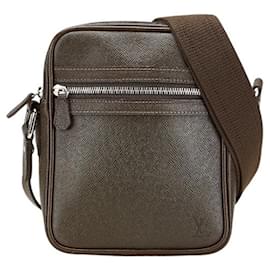 Louis Vuitton-Louis Vuitton Taiga Dimitri Shoulder Bag-Brown