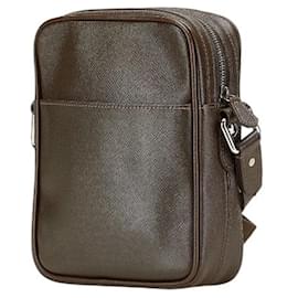 Louis Vuitton-Louis Vuitton Taiga Dimitri Shoulder Bag-Brown