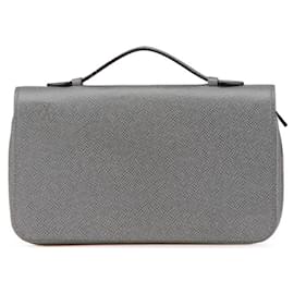 Louis Vuitton-Louis Vuitton Taiga Zippy XL Long Wallet-Brown,Other