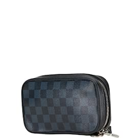 Louis Vuitton-Louis Vuitton Damier Cobalt Portefeuille Zippy Soft Clutch Bag-Navy blue