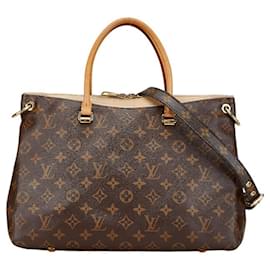 Louis Vuitton-Louis Vuitton Monogram Pallas BB Handbag-Brown,Beige