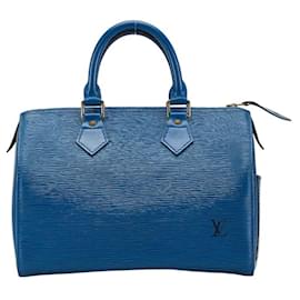 Louis Vuitton-Louis Vuitton Epi Speedy 25 Handbag-Blue