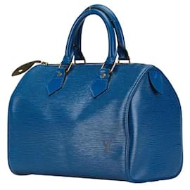 Louis Vuitton-Louis Vuitton Epi Speedy 25 Handbag-Blue