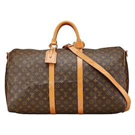 Louis Vuitton-Louis Vuitton Monogram Keepall Bandouliere 55-Brown