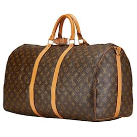 Louis Vuitton-Louis Vuitton Monogram Keepall Bandouliere 55-Brown