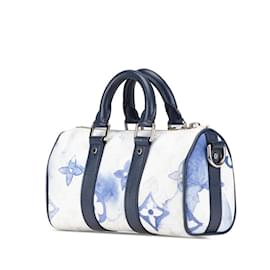 Louis Vuitton-Louis Vuitton Monogram Watercolor Keepall XS Handbag-White,Blue