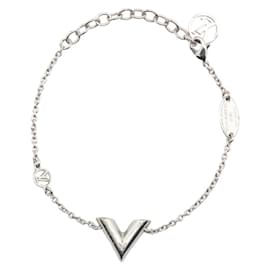 Louis Vuitton-Louis Vuitton Essential V Charm Bracelet-Silvery
