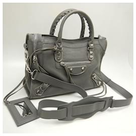 Balenciaga-Balenciaga Edge City S Handbag-Brown