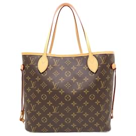 Louis Vuitton-Louis Vuitton Monogram Neverfull MM Tote Bag-Brown,Monogram
