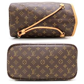 Louis Vuitton-Louis Vuitton Monogram Neverfull MM Tote Bag-Brown,Monogram