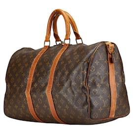 Louis Vuitton-Louis Vuitton Monogram Keepall Bandouliere 45-Brown