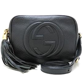 Gucci-Gucci Soho Leather Shoulder Bag-Black